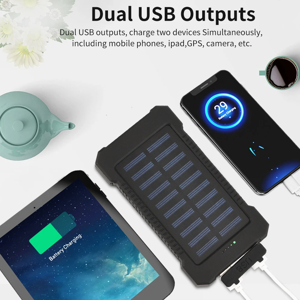 30000mAh Power Bank Portable Fast Charging PowerBank LED USB PoverBank  External Battery Charger For iPhone 14 iPad Phones Tablet - AliExpress