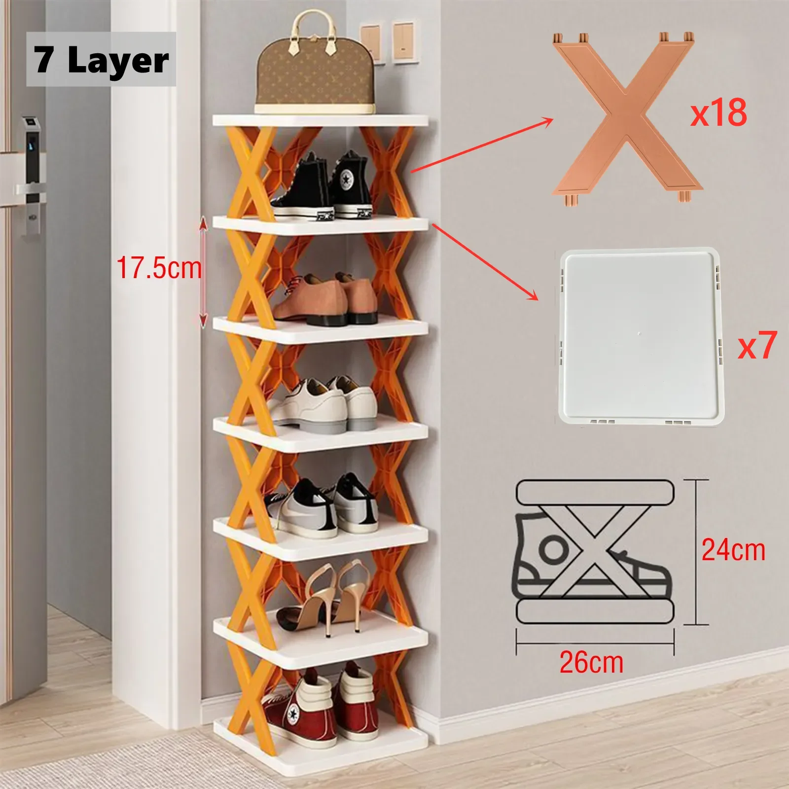 Closet Organizer Multi-layer Creative Shoe Rack Home Small Shoe Cabinet  Shoe Rack Free Installation Simple Folding Shoe Cabinet - AliExpress