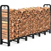 Firewood Rack Outdoor Heavy Duty Fire Wood Racks Outdoor for Firewood Log Holder Wrought Iron Firewood Log Racks Stand Wood Pile 1