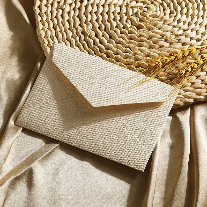 Blank Envelope Invitations Postcards Giftbox Message 250g 16.2x11.4cm Texture Wedding Business Letters Storage Bag 20pcs