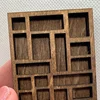 1:12 Miniature Trinket Shelf Miniature Crystal Shelf Dollhouse Miniature Decor Printers Tray Miniature Durable Easy Install 5