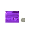 Purple Color Glossy Zip lock Plastic Small Pouch  Gift Candy Party Tea Chips Coffee Bags Aluminum Foil Bag Customized Logo 3