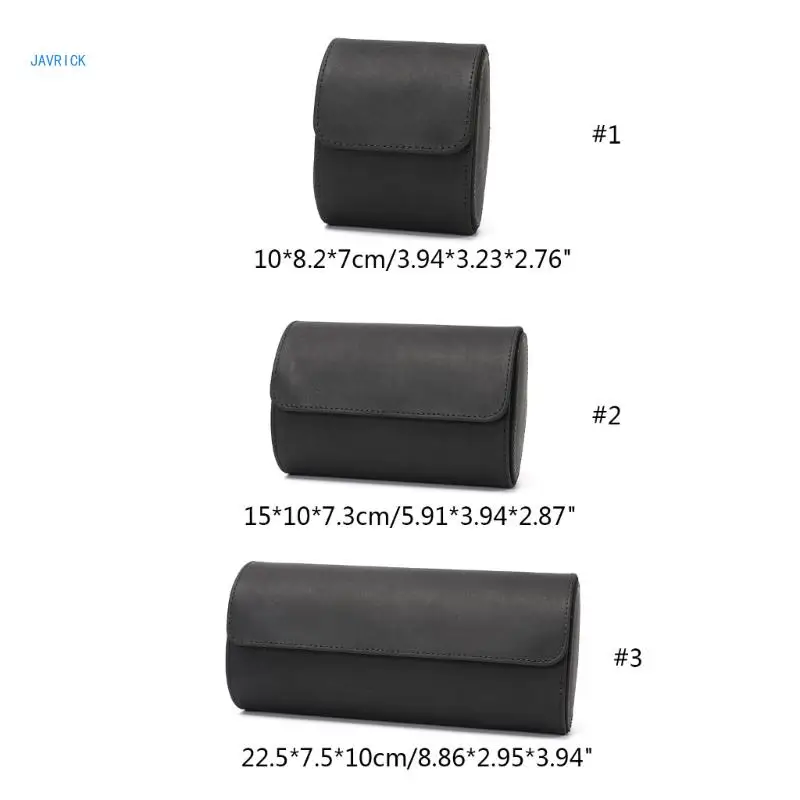 Travel Watch Roll with Velvets Wristwatch Holder Rings Display Cases for Adult