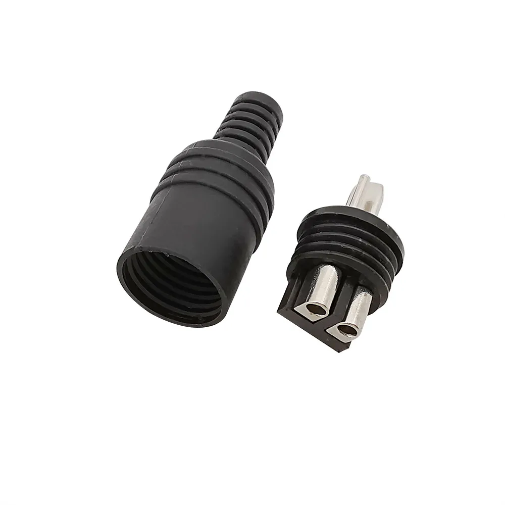 2/5/10Pcs 2Pin DIN Lautsprecher Stecker HiFi Stecker Schraube Terminals Stecker Power Audio Lampe Signal stecker Adapter Schwarz – Detail 5