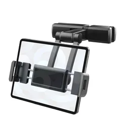 Universal Car Headrest Tablet Holder - Travel Essentials (Black)