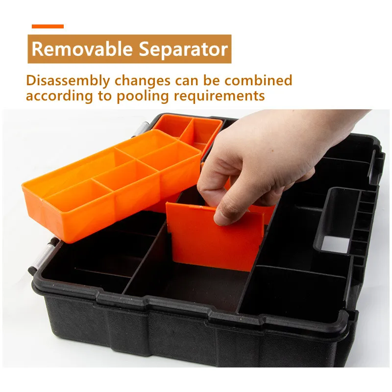 Plastic Tool Box Tools Organizer Hardware & Parts Organizers Compartment Small Parts Box Plastic Durable Storage Case