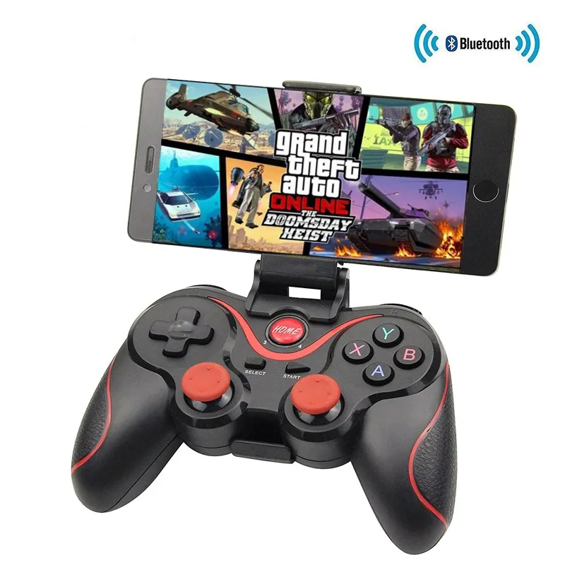 Support Bluetooth X3 Wireless Controller T3 Gamepad With Stand Holder