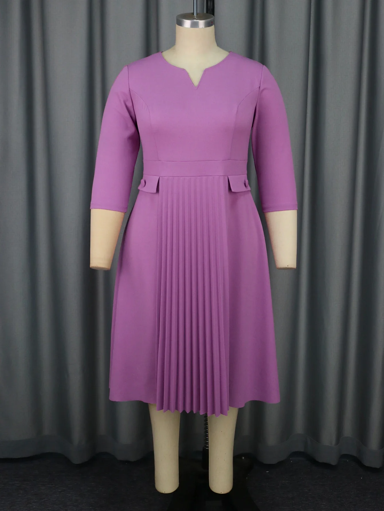 purple short sleeve dress Chic Lilac Mini Dress with Elegant Pearl Sleeves
