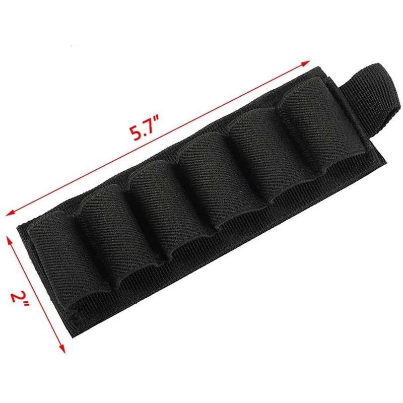 Tactical Shotgun Shell Holder with Magic Hook & Loop Fastening