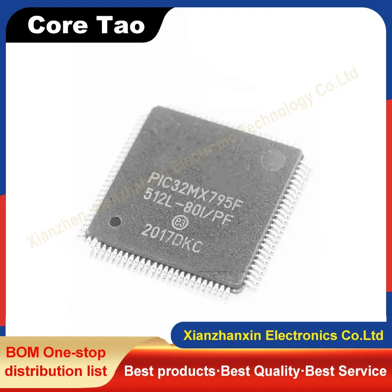 

1pcs/lot PIC32MX795F IC MCU 32BIT 512KB FLASH 100TQFP ic chips in stock