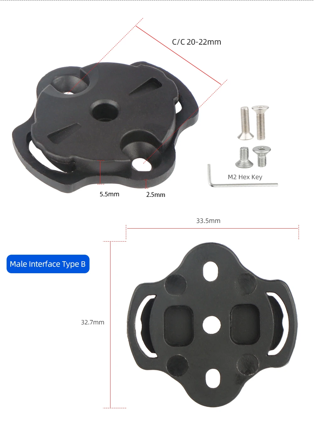 Fahrradcomputer Feste Basis Zubehör für Garmin/IGPS/XOSS Tacho Fahrrad Scheinwerfer Halterung Konvexen Männlichen Schnalle Reparatur Teile – Detail 4