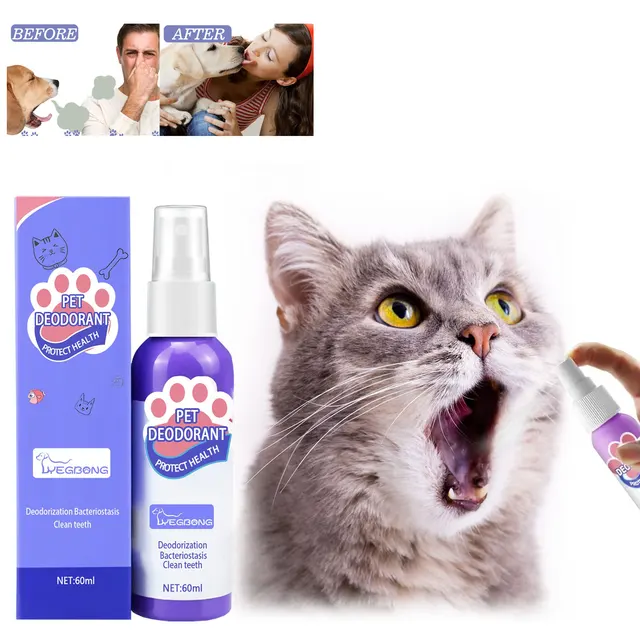 Pet Oral Cleanse Spray Mouth Fresh Whitening Teeth Deodorant Prevent Calculus Dental Plaque Removal Dogs Teeth Cleaning Spray 1