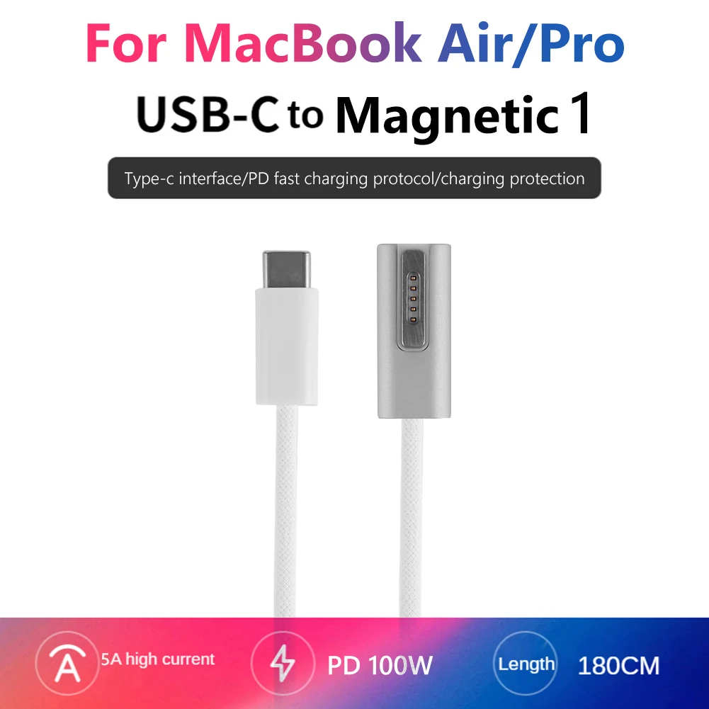 kød Læring passage タイプc磁気usb pdアダプタアップルのmagsafe 1 magsafe 2 macbook pro usb c 3.1 Gen2 10  5gbpsの高速充電延長ケーブル _ - AliExpress Mobile