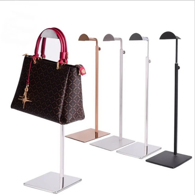  4 Pcs Stainless Steel Purse Display Stand Handbag