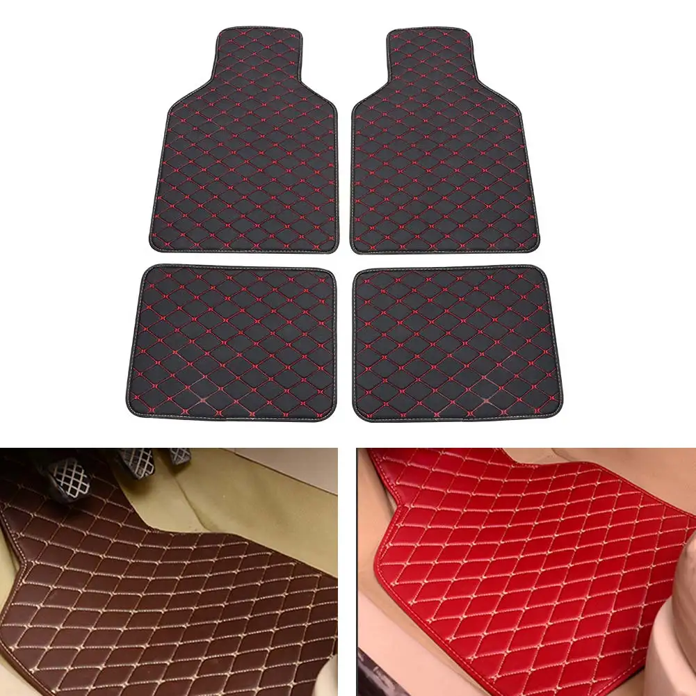 4Pcs Universal Car Floor Mats Carpet Mats Waterproof Anti-dirty Floor For All Cars