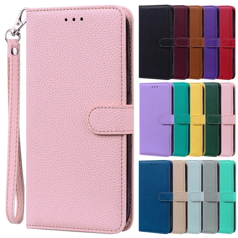 Custodia A Portafoglio Opaca Per Xiaomi Mi A1 A2 A3 8 9 Lite 5X 6 Note10 Note 10 Lite Cc9 9T Pro Cc9E Flip Cover Nera Per Xiaomei