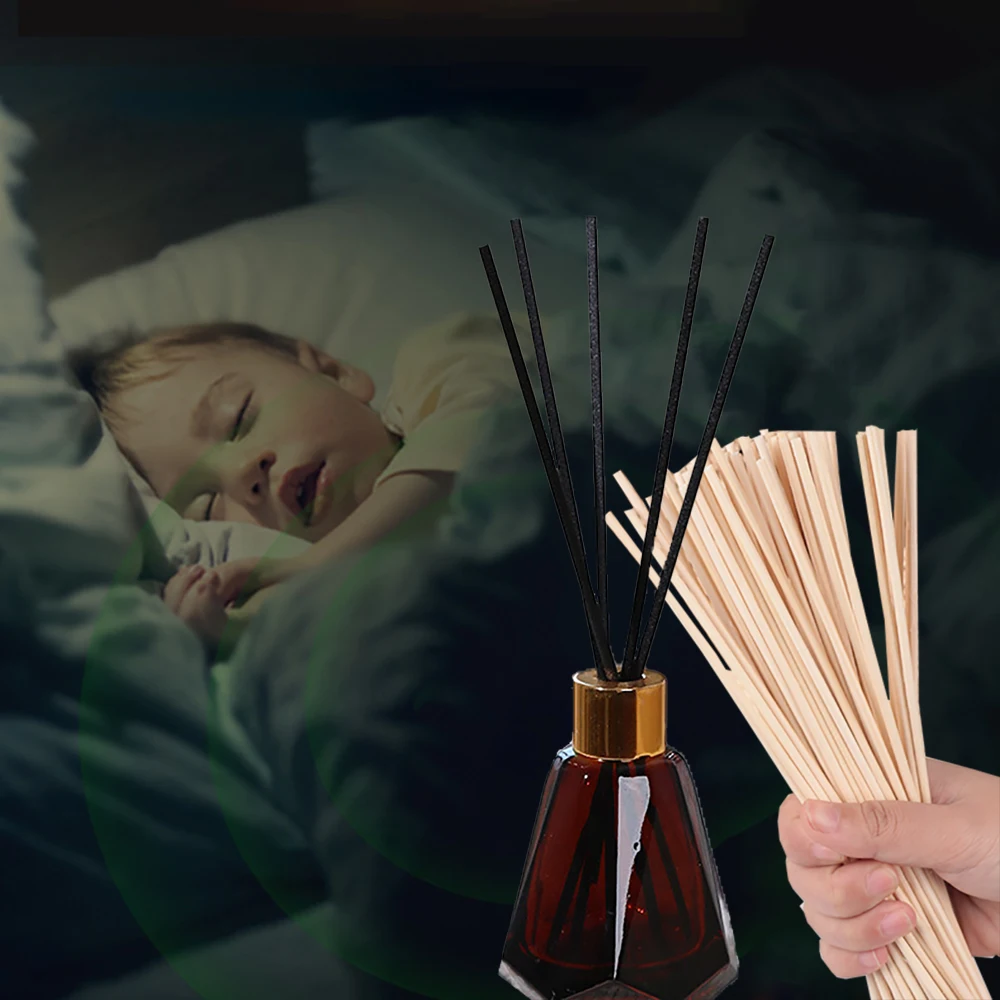 Description Picture 4 of item50/10pc Wood Essential Oil Perfume Diffuser Stick Rattan Reed Diffuser Supplies Birthday Party Home Office Decor DIY Accessories