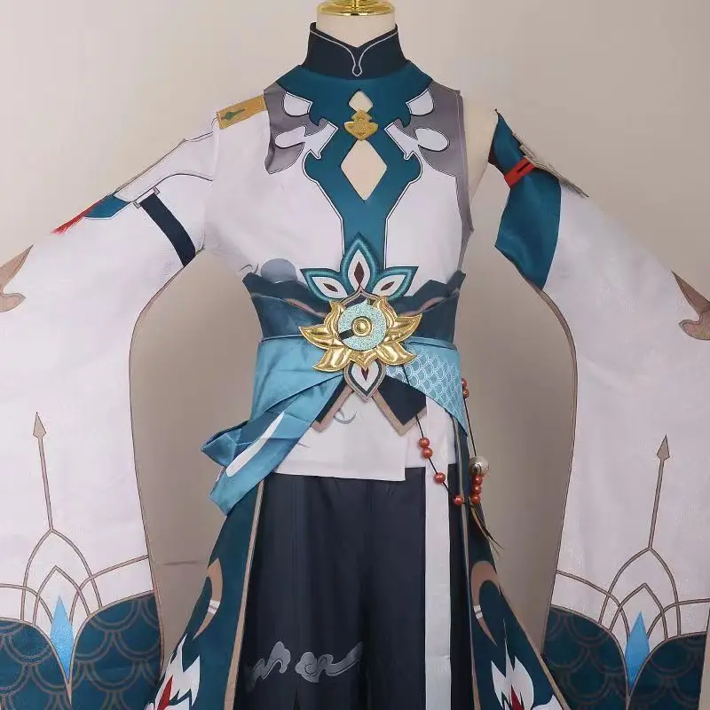 Imbibitor Lunae Cosplay Dan Heng Costume with Headwear Earrings Suit Halloween Props for Anime Comic Con Danheng Outfits cosplay costume