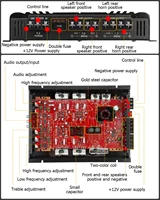 SK-790.4 4-Channel 12V Car Power Amplifier Class A/B Digital Stereo Surround Passive Subwoofer Audio Player For Cars Max 7900W - Image 3