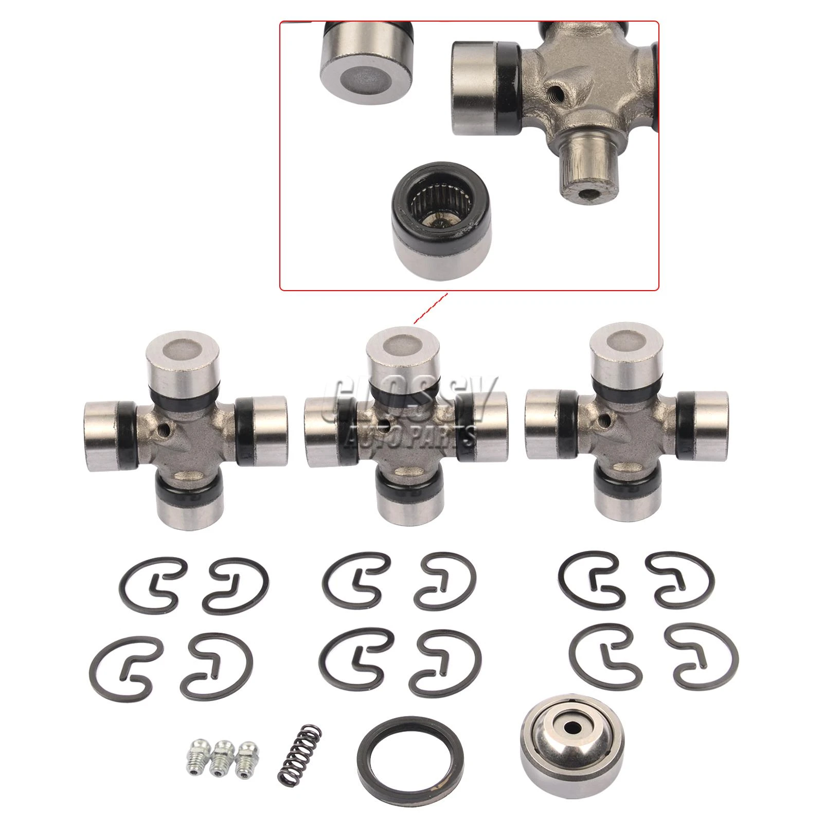 Ap03 Front Prop Propshaft Shaft Double Cardan Joint Repair Kit Tvc100010  For Land Rover Discovery 2 Mk2 Td5 Tvb000100 Da1277 - Universal Joints &  Driveshafts - AliExpress