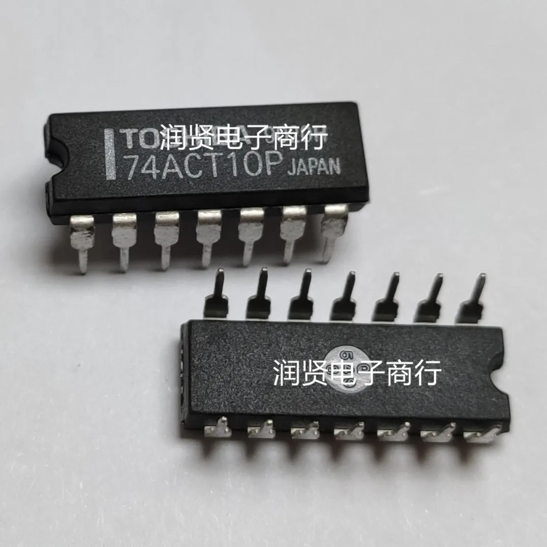 

5 шт., новинка, модель 74ACT10P DIP14