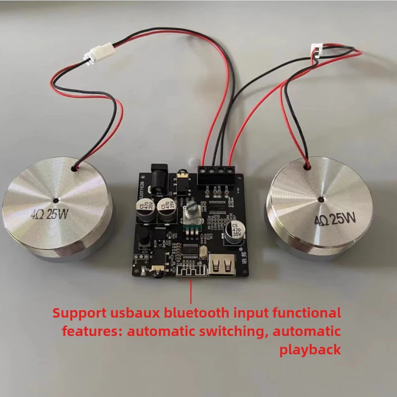 SOTAMIA 50MM Vibration Speaker Audio 4Ohm 25W Resonance Speaker 30W BTL3110 Bluetooth Power Amplifier Board Hifi Stereo Mini Amp