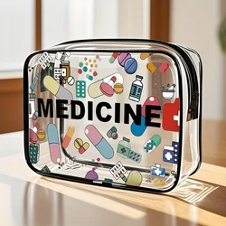 Women's Large Capacity Travel Cosmetic and Toiletry Organizer Pouch - Easy to Clean (Style 1)