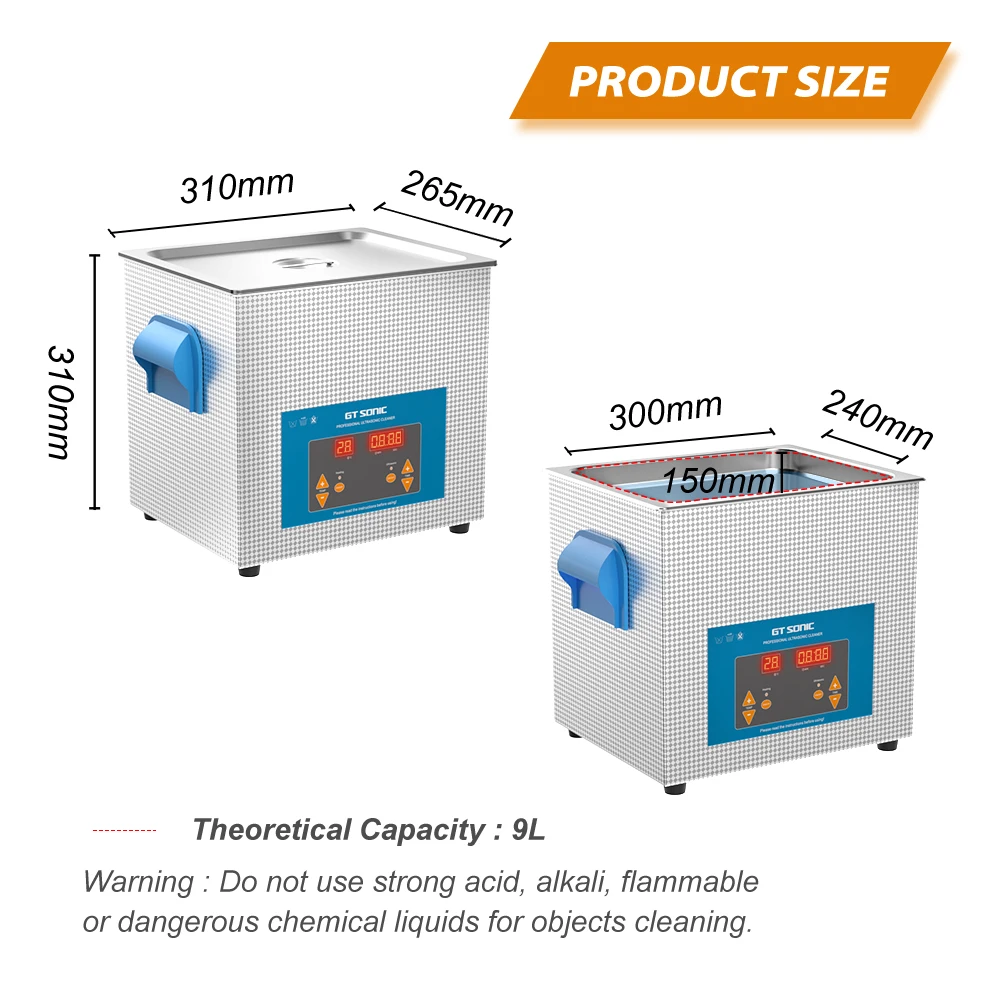 GTSONIC Ultrasonic Cleaner - 2L to 27L Digital Ultrasound Bath with Big Sale Price Description Image.This Product Can Be Found With The Tag Names Digital ultrasonic cleaner 6l, Ultrasonic cleaning machine 3l, Ultrasonic cleaning machine 6l