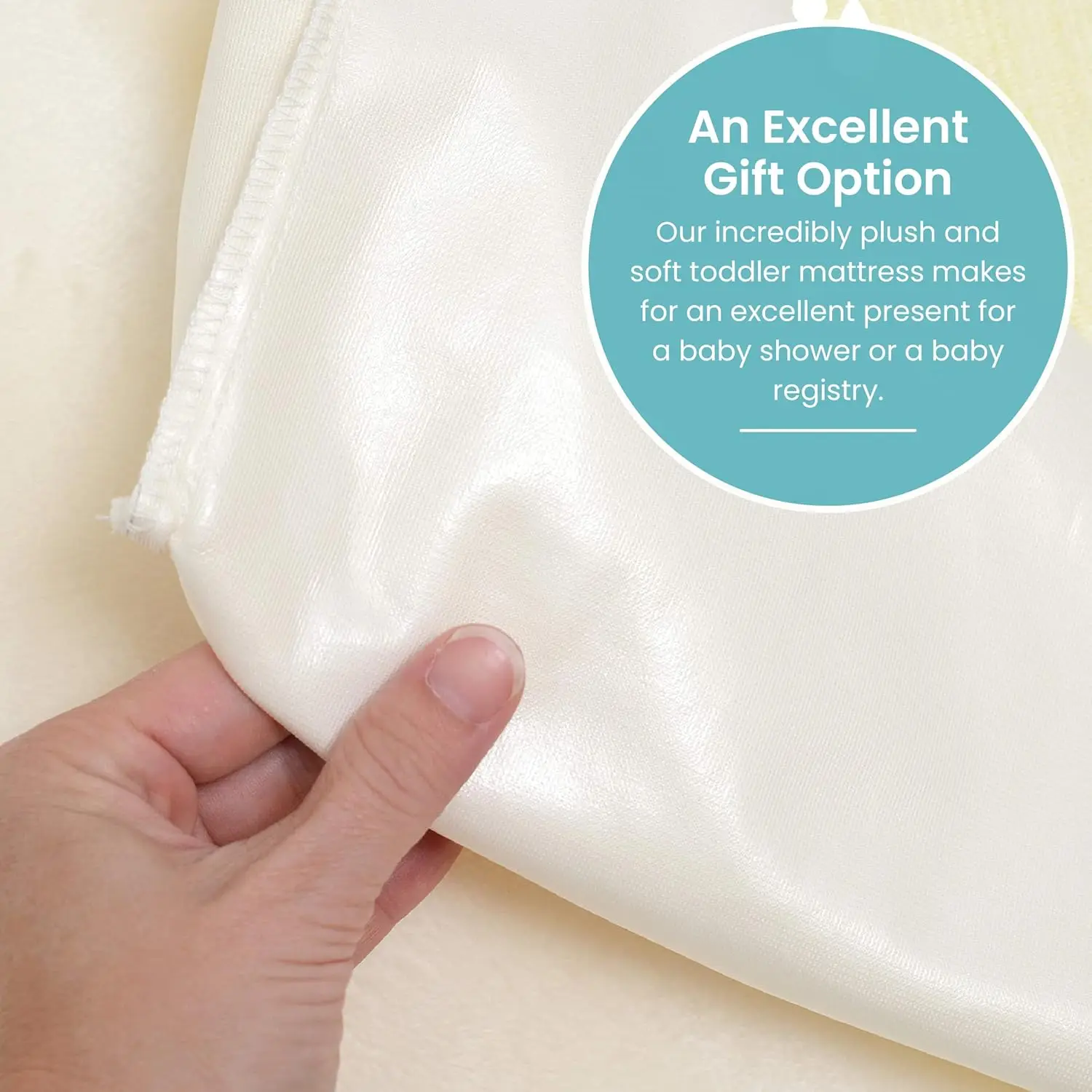 My  Foam Crib Mattress, Breathable Crib Mattress with Removable and Waterproof Cover, Hypoallergenic, Standard Size, 51.63" L x 6