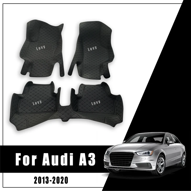 

For Audi A3 2020 2019 2018 2017 2016 2015 2014 2013 Car Floor Mats Carpets Styling Accessories Part Anti-Dirty Waterproof Covers