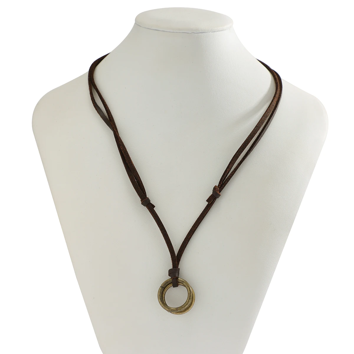 COOLSTEELANDBEYOND Retrò Aperto Ovale Perlina Charms Ciondolo