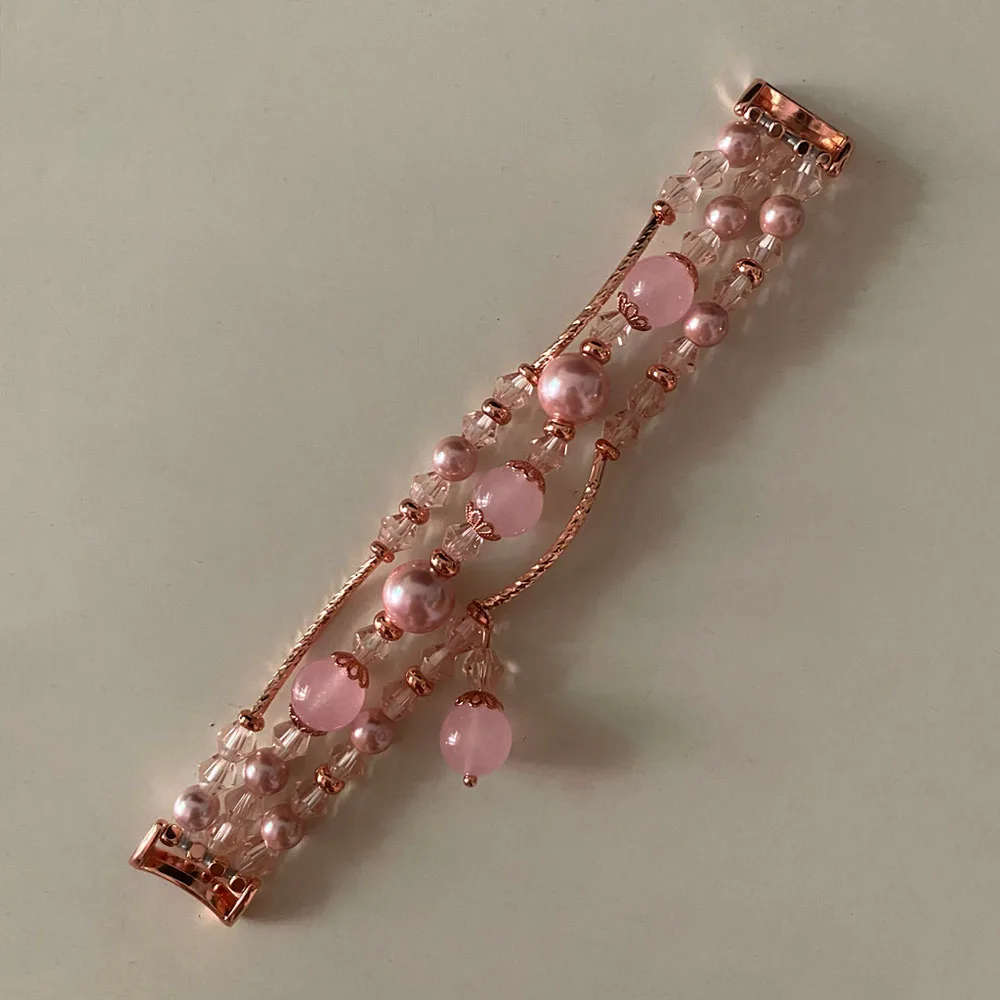 Elegant Jewelry Stretchy Bracelet with Beads - Fashion Wrist Band Loop