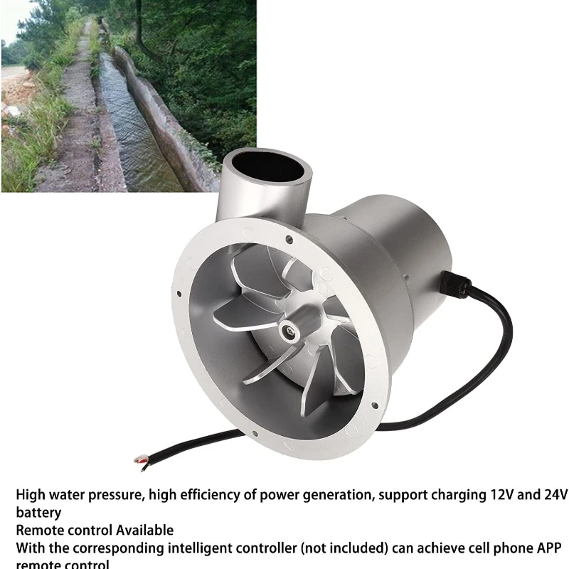 300W 36V Water Hydroelectric Generator Simple Installation Mini Water Hydro Generator Remote Control Available for Garden