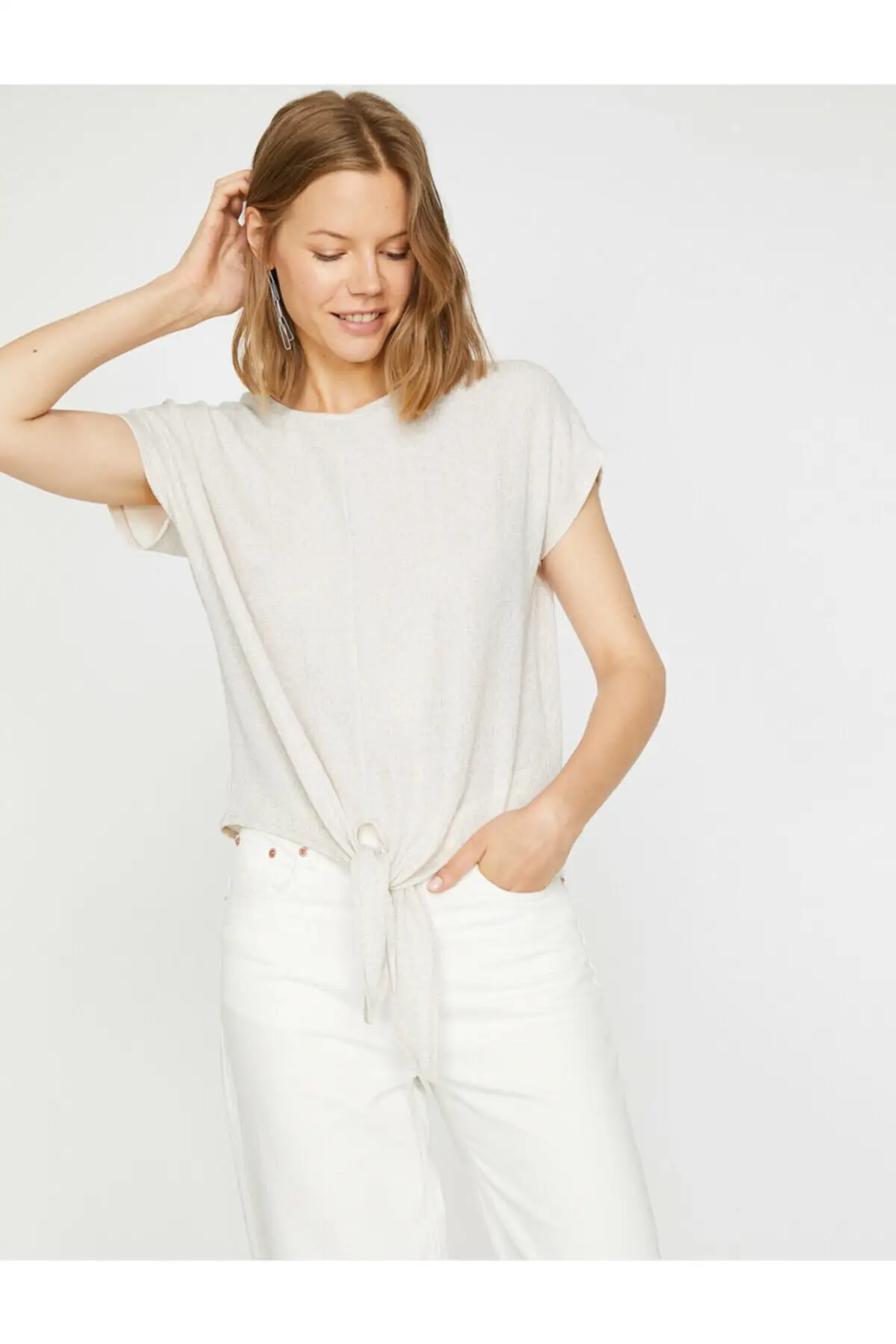 Хлопковая женская розовая футболка с коротким рукавом и воротником для