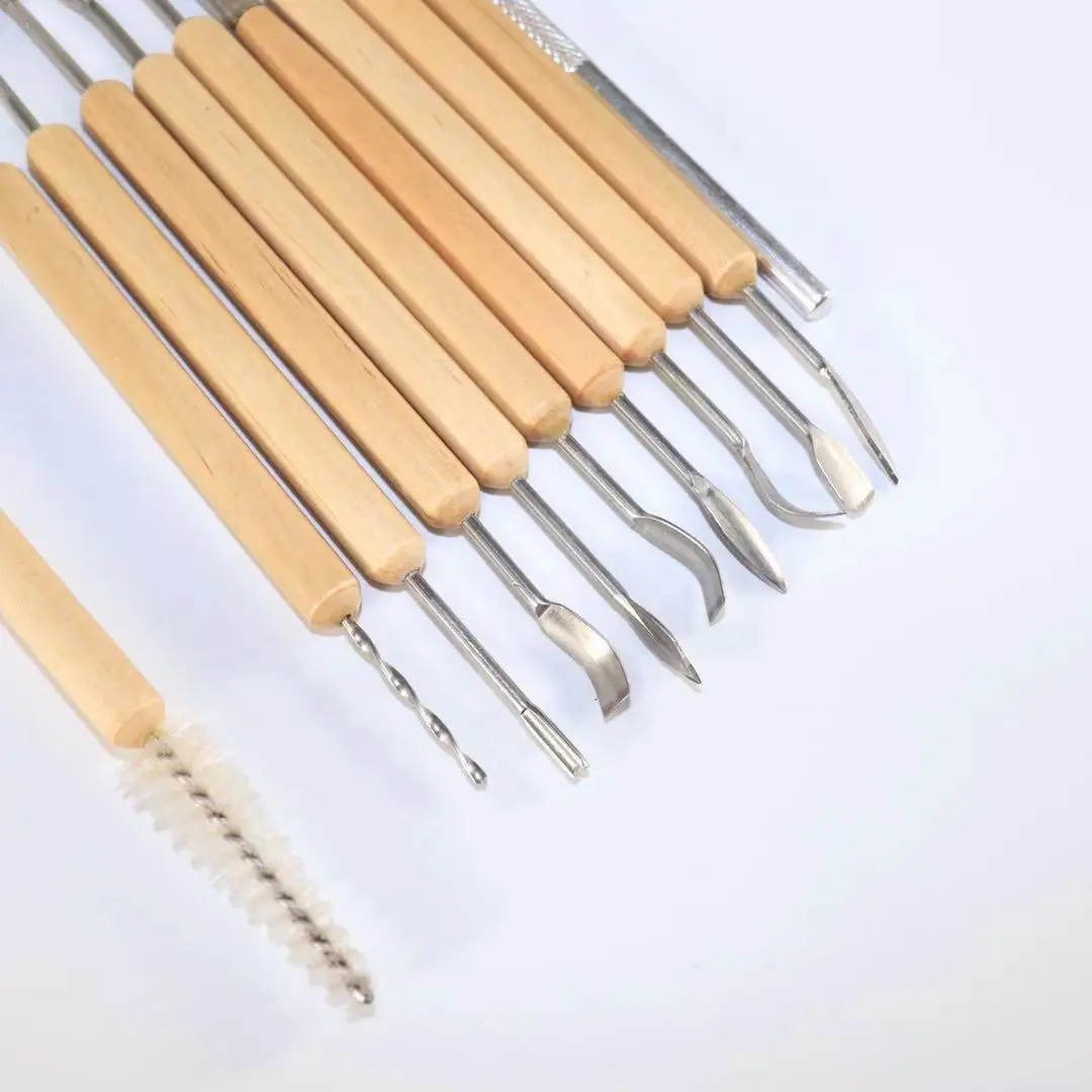 11pcs/set Clay Sculpting Kit Sculpt Smoothing Wax Carving Pottery Ceramic  Tools Polymer Shapers Clay Modeling Carved Tool - AliExpress