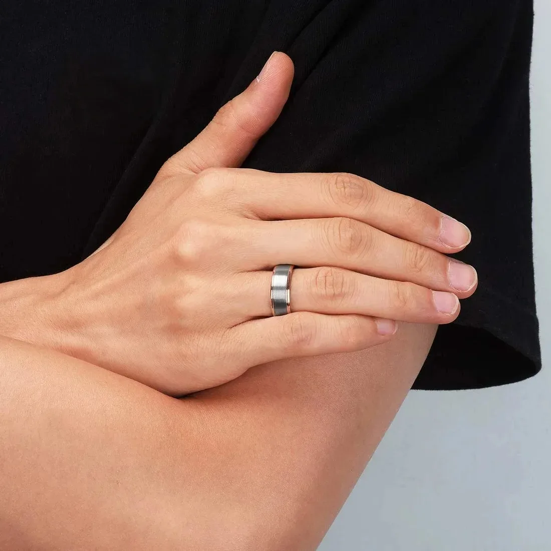 Anello Sacro Cuore Gesù In Metallo Da Uomo | Diametro M13: 16,7 - 17,0 Mm - Foto 9