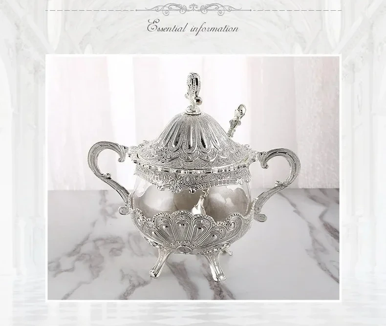 Description Picture 3 of itemEuropean Creative Fashion Sugar Cup Seasoning Bottle Restaurant Kitchen Daily Necessities Ornament Sugar Cube