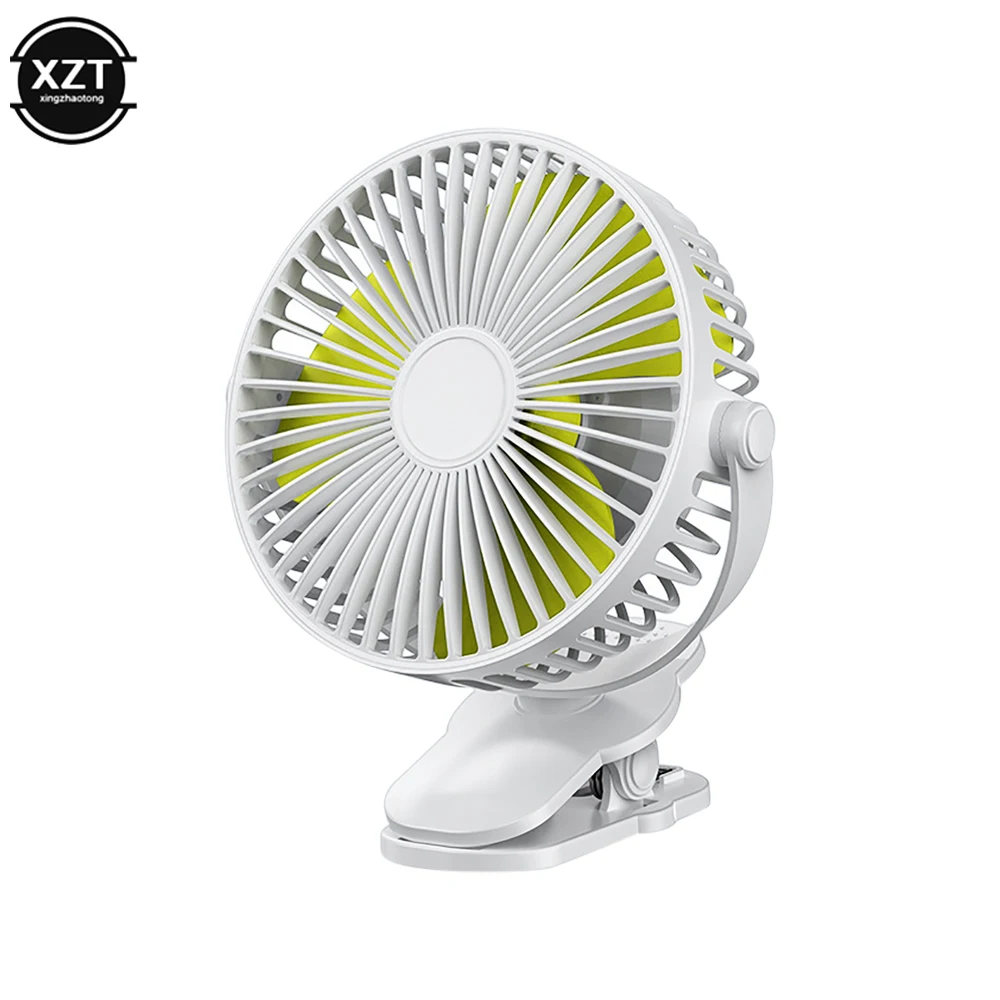 USB Mini Cooling Fan Portable Desktop Clip Cool Fans Ultra-quiet 360 Degrees for Home Bedroom Summer