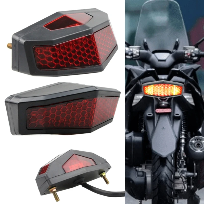 

12V Motorcycle Tail Rear Light Lamp Taillight Motor Brake Stop Lights Lamp GTWS