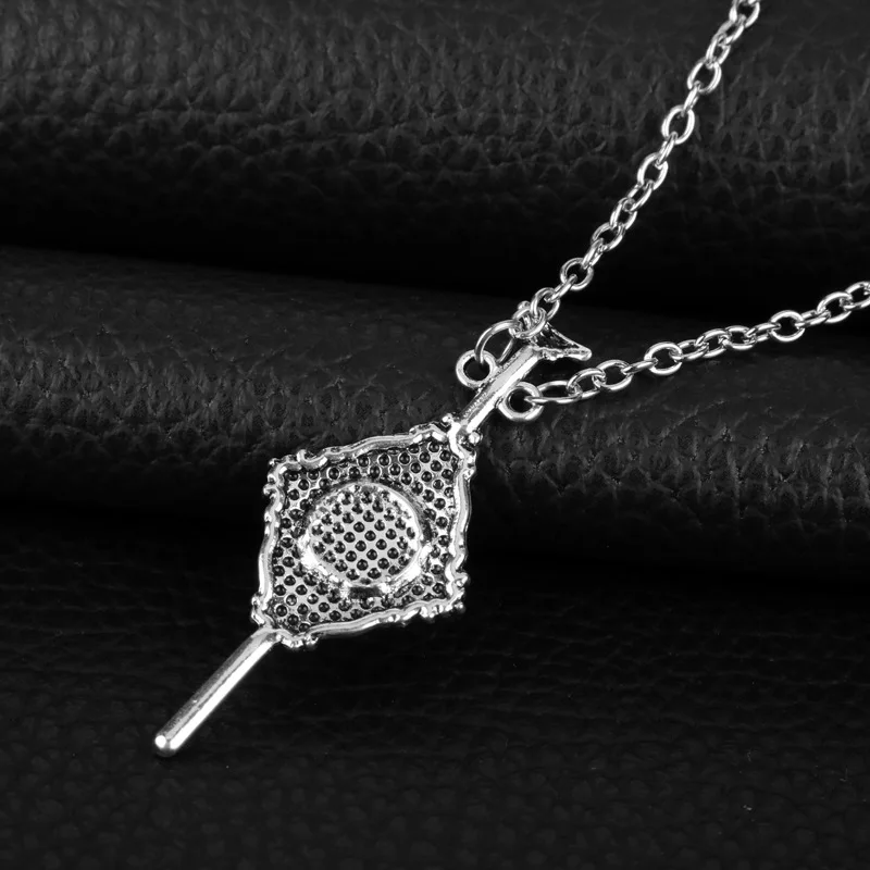 Double Sided Blood Pact Charm Necklace Silve Fantastic Dumbledore Grindelwald Blood Pendant Necklace For Movie Fans Jewelry Gift