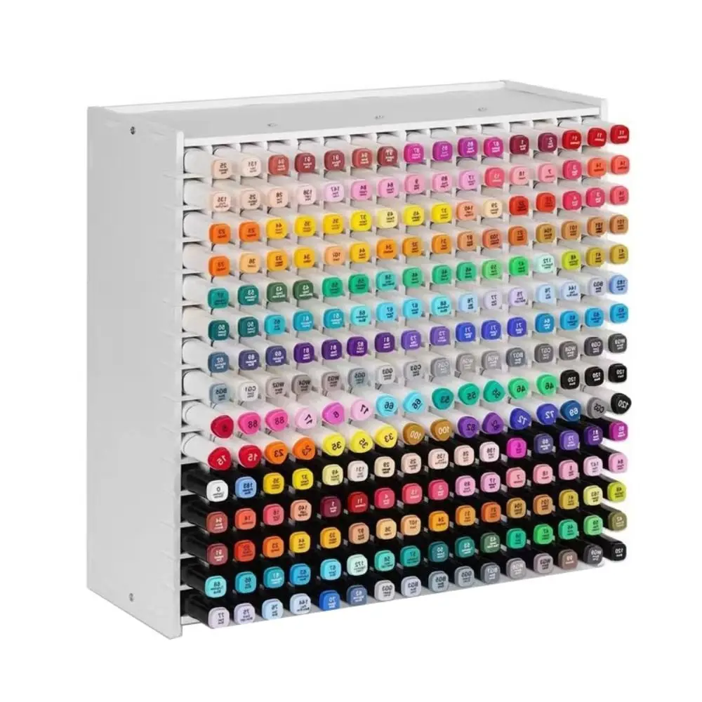 Hyper Marker Rack Nieuwe PVC Art Marker Rack 72/120/180/240 Grids Grote Capaciteit Marker ...