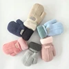 1-7Y Baby Boys Girls Winter Knitted Gloves Warm Rope Full Finger Thick Mittens Gloves for Children Toddler Kids Accessories 1