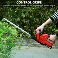 Powerful Batteries Rechargeable On/off Switch Safety Guard Hedge Trimmer 800W Electric Cordless Hedge Cutter Grass Shear 2