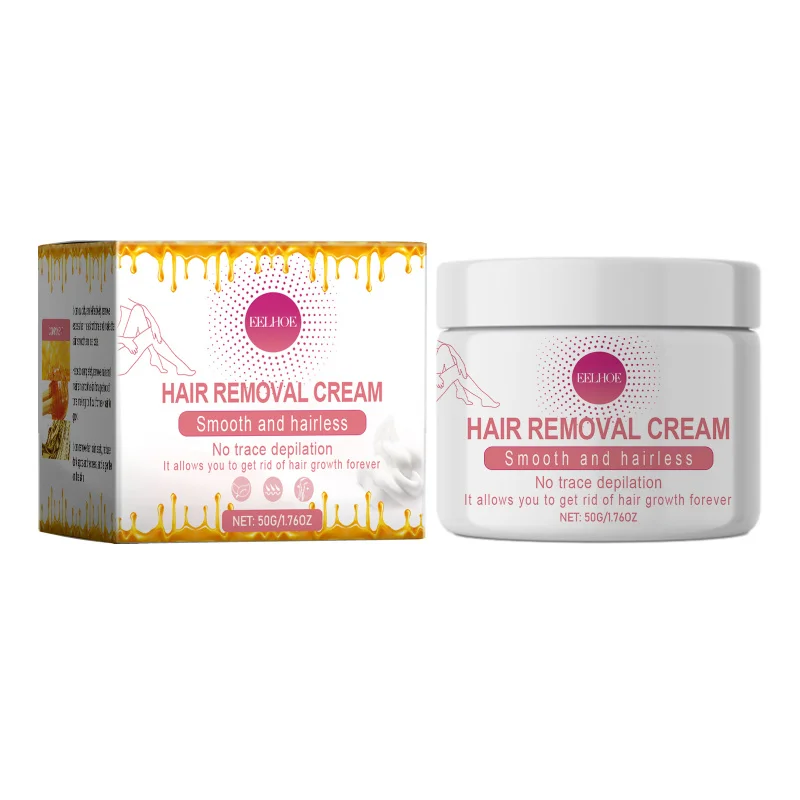 Gentle Moisturizing Honey Hair Removal Cream - Non-Irritating For Armpits Legs Hands, Reduces Dark Spots & Redness, Smooth Skin_voghion.com