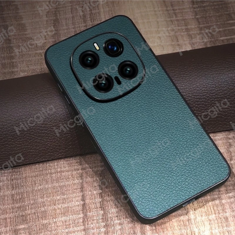 Premium Genuine Leather Shockproof Business Case - Durable Luxury Cover