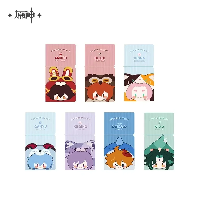 

Games Genshin Impact Official Teyvat Zoo Collection Ticket Organizer KEQING GANYU XIAO Anime Accessories Cosplay Christmas Gifts