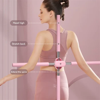 Yoga Sticks Stretching Tool Adjustable Exercise Stick For Hump Back Correction Training Cross Sticks Home Fitness Equipment For 2