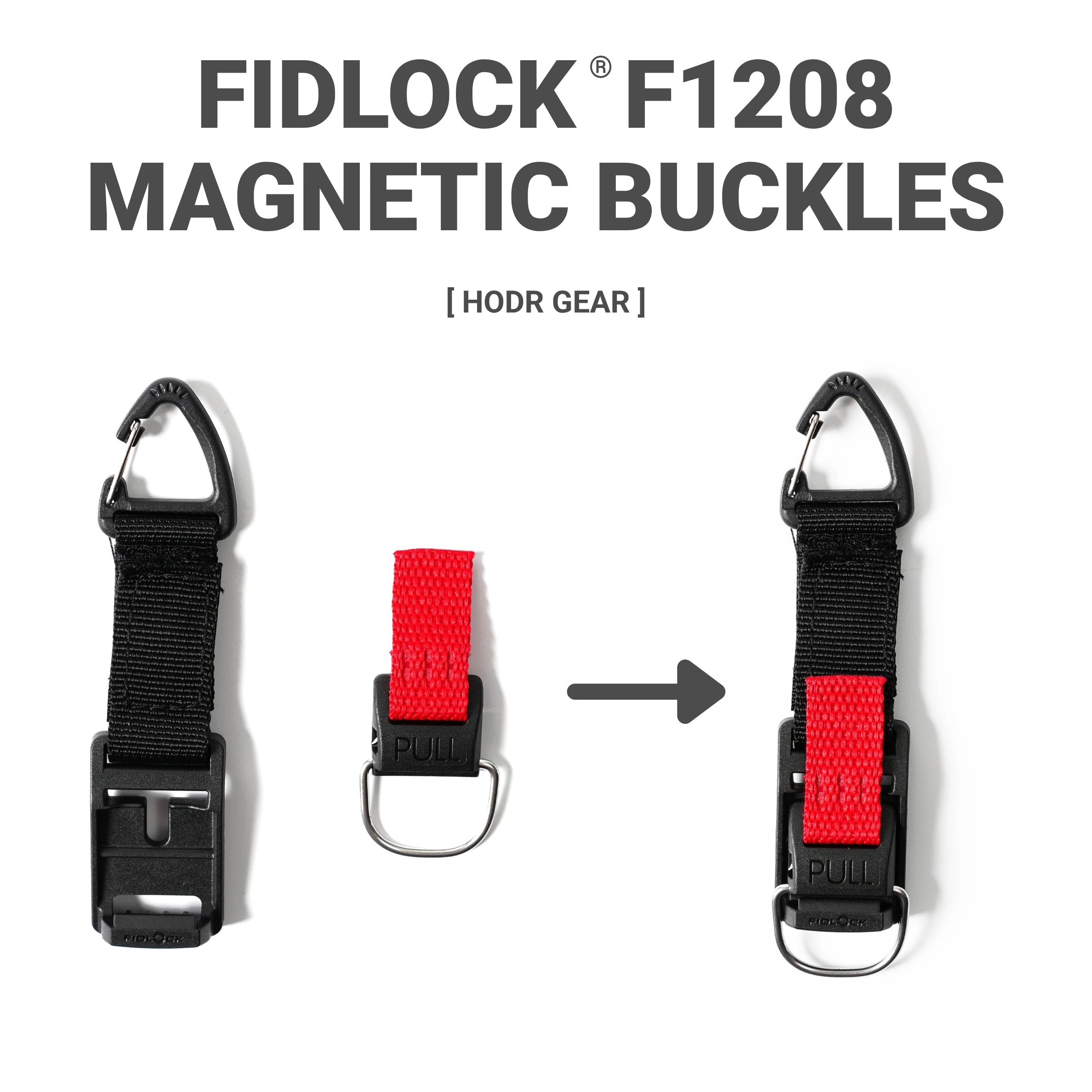 Fidlock F1208 Magnetische Schnallen 20mm Molle System Magnetische Clips Taktische Wandern Camping Outdoor Taktische Ausrüstung EDC