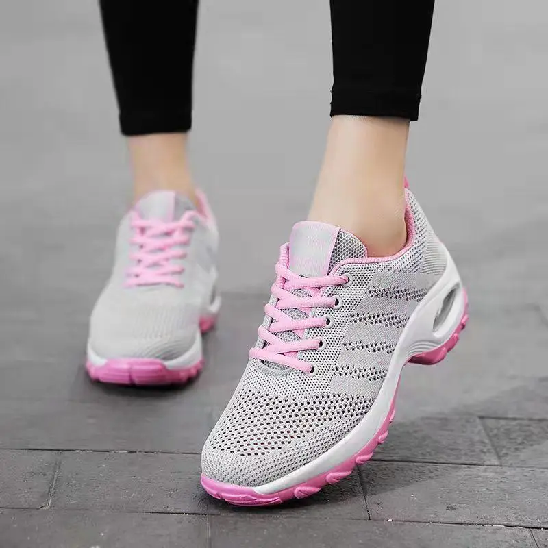 2023 spring casual shoes Korean version student thick sole sports shoes women's shoes sponge cake air cushion shoes women