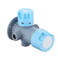 ABS Thermostatic Valve Simple Bathroom Shower Bath Hot And Cold Water Mixing Valve Faucet 1